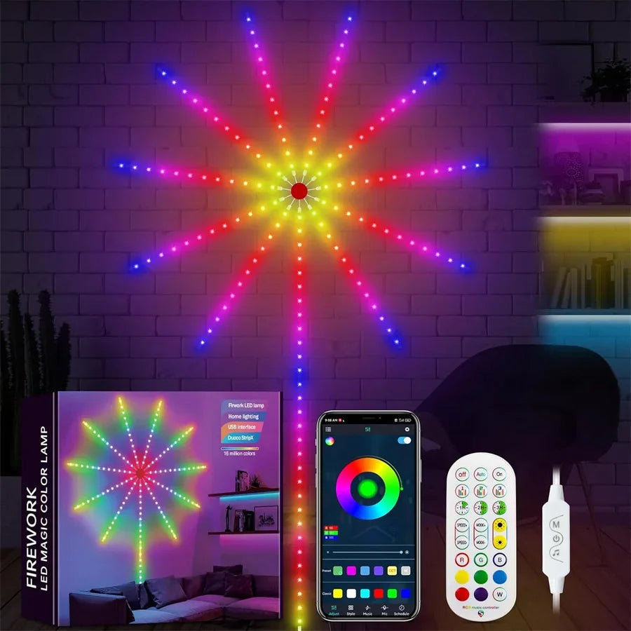 LED Reacting Fireworks