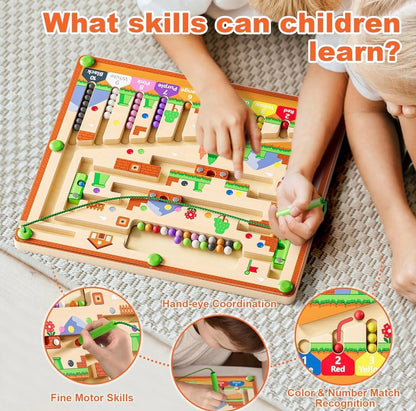 Magnetic Color and Number Maze