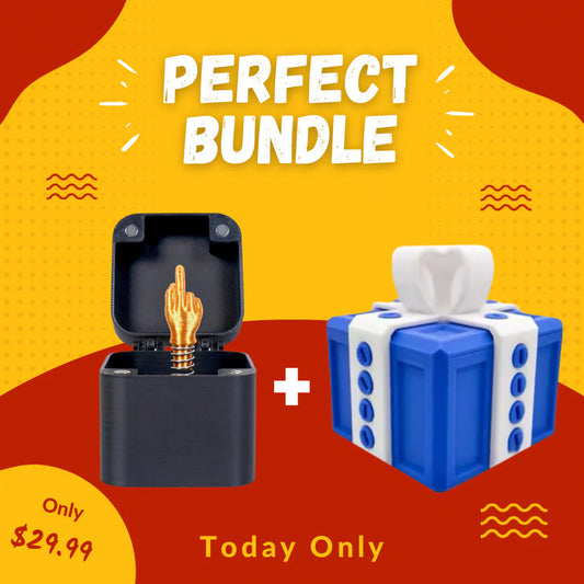 Puzzle Gift Box + Middle Finger Prank Box Bundle